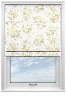 Shabby Chic by Rachel Ashwell Rose Chintz, Yellow - Roman Blind
